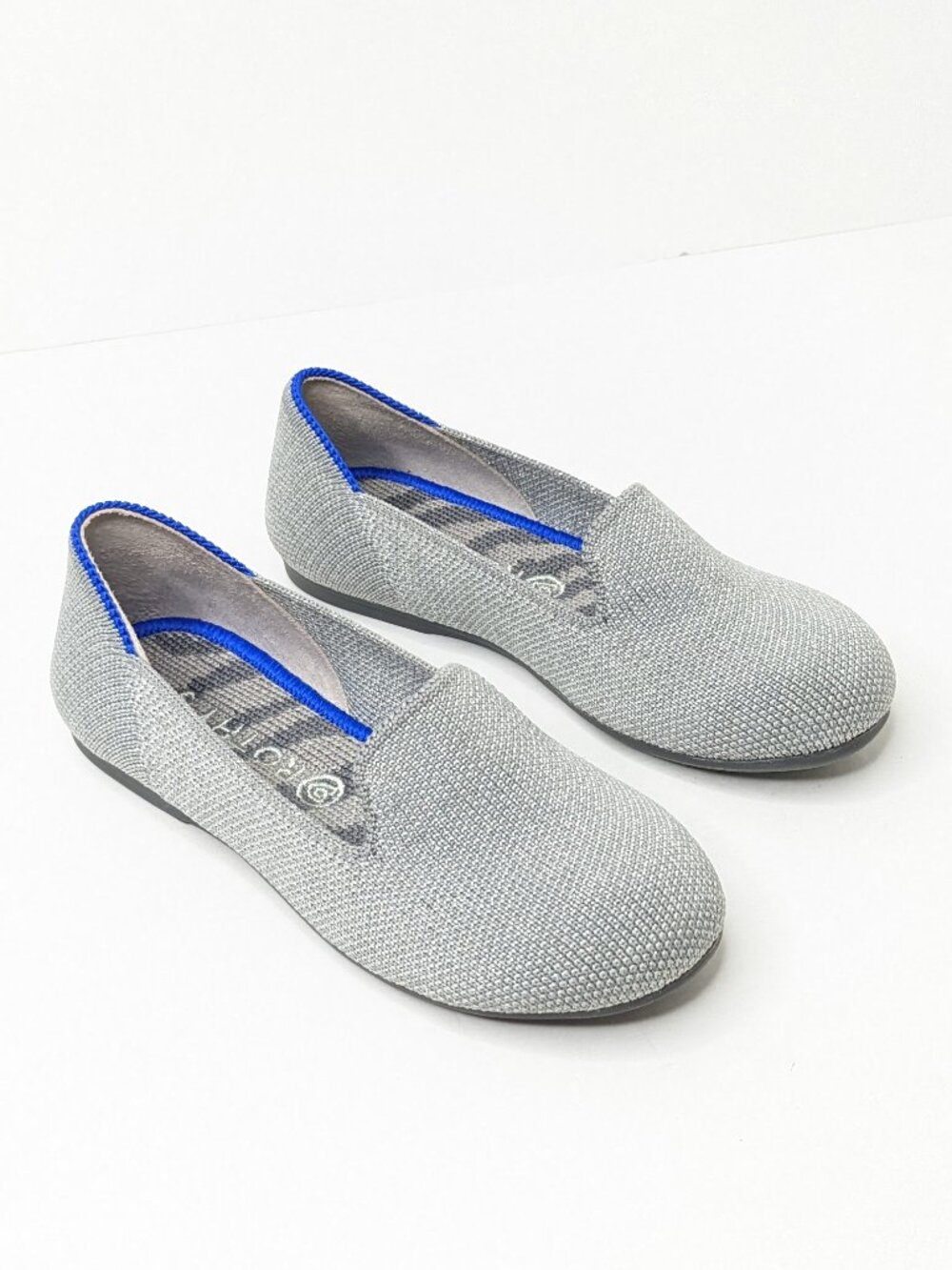 Rothy The Loafer Slip On Flats Silver Glitter Little Kids 11